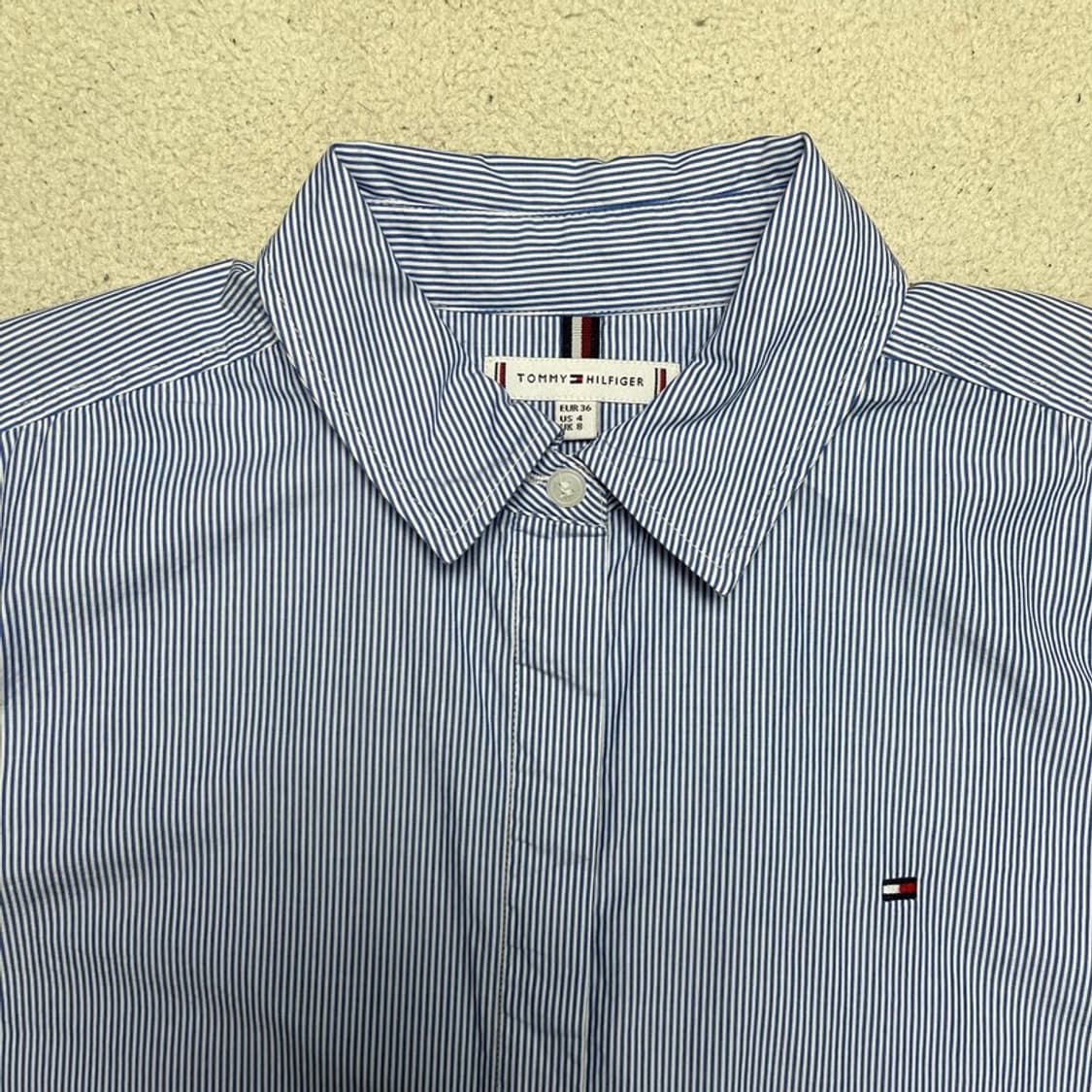 TOMMY HILFIGER 스트라이프 셔츠 여성용 UK8 상품이미지2
