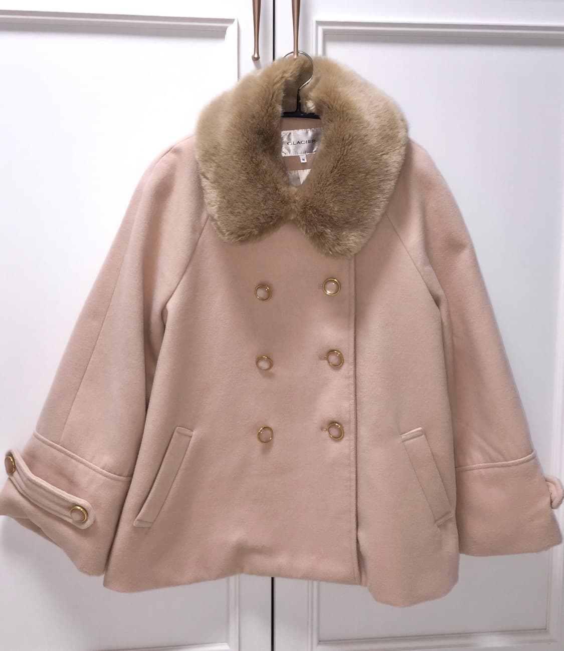 일본 빈티지 GLACIER 라떼갸루 핑크 코트 리즈리사트랄라라엑시즈팜 상품이미지1