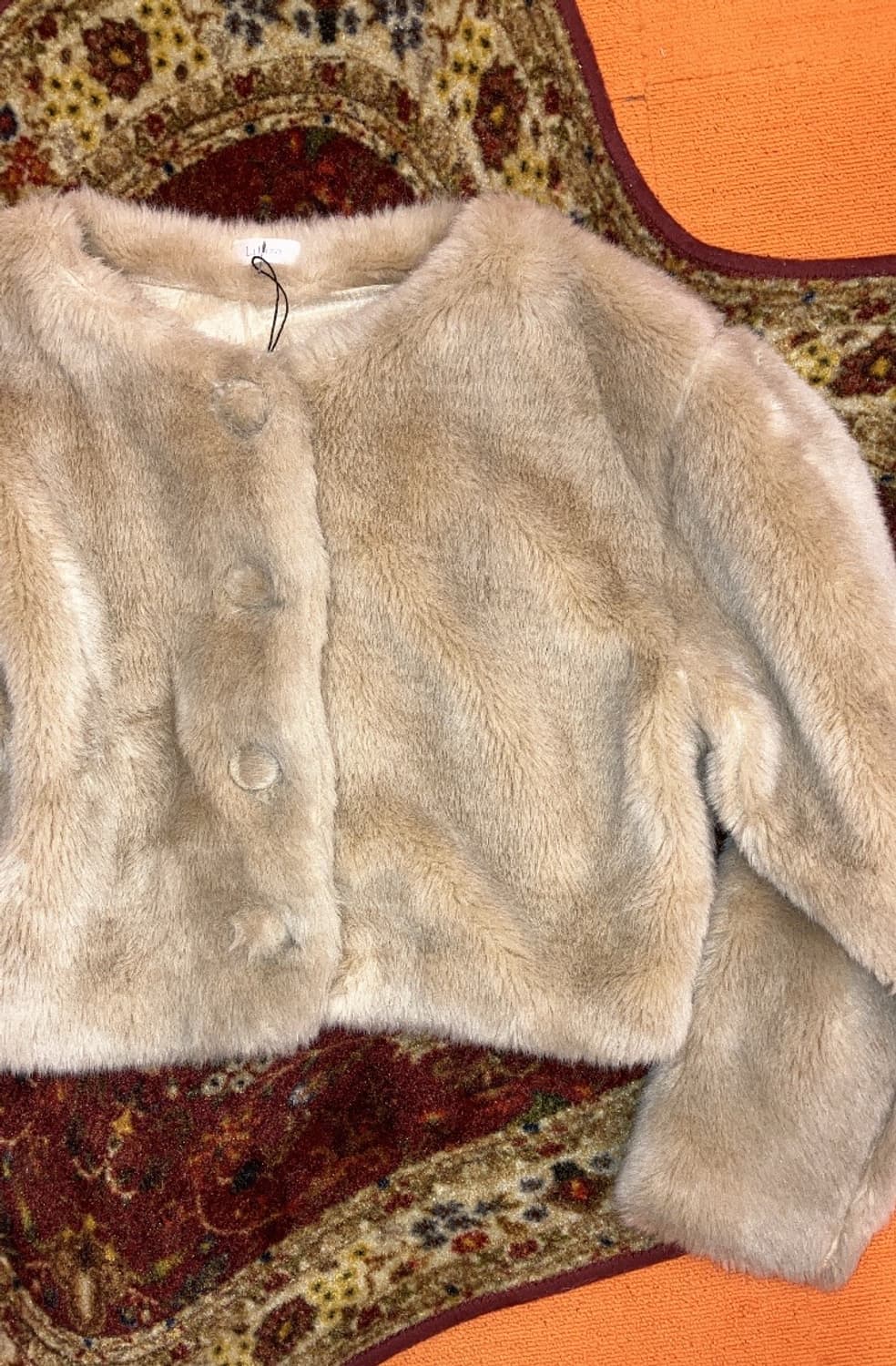 jpn 곰돌이 크롭 퍼자켓 상품이미지2