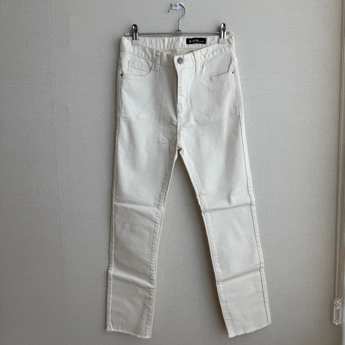 새상품 s 밑단컷팅 일자 팬츠 상품이미지1