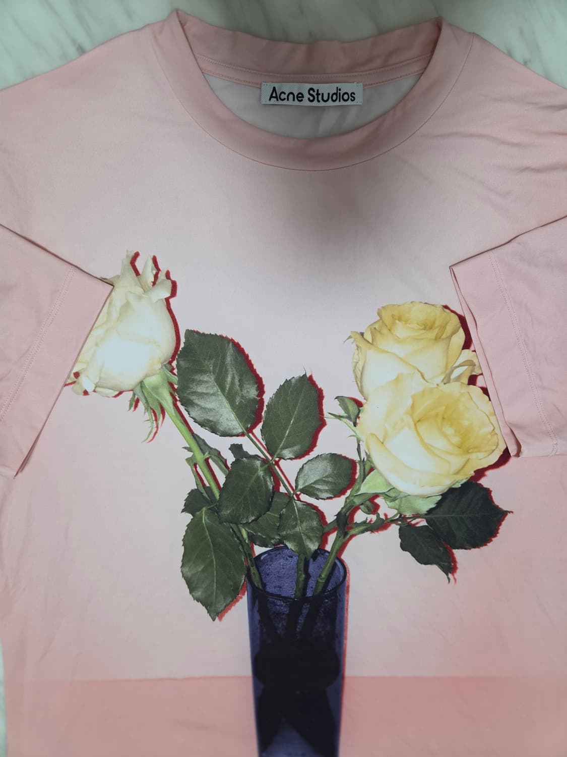 아크네스튜디오 로즈 프린트 반팔티 상품이미지3