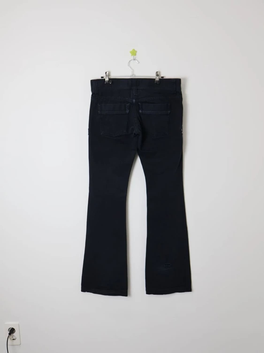 Maison Gilfy Black Zipper Flare Pants 상품이미지5