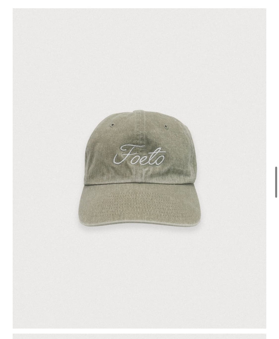 포에토 볼캡 Romantist washing cap 상품이미지2