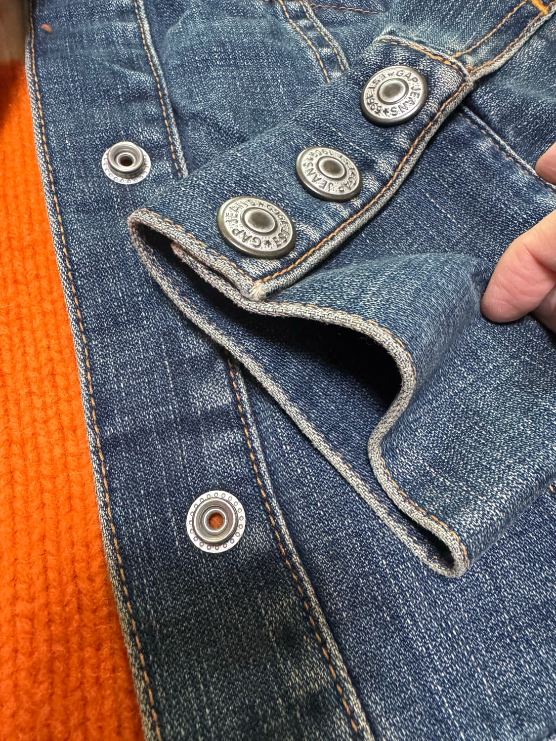 갭 오렌지니트 데님자켓 상품이미지7