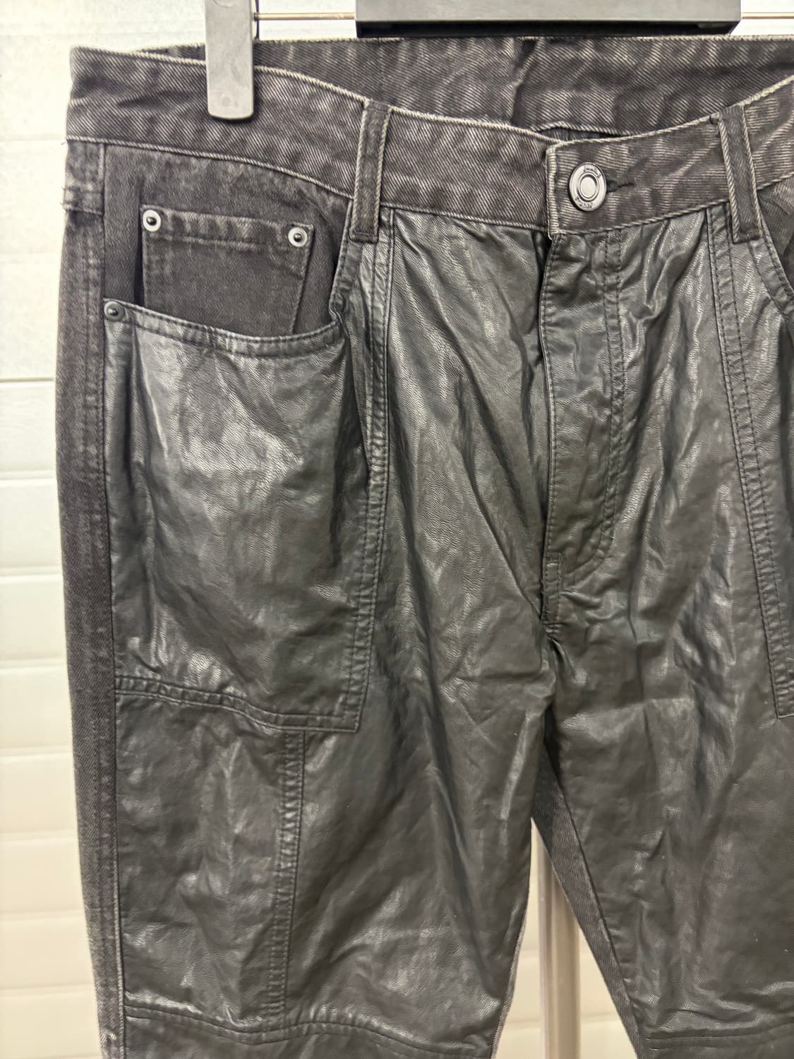 Juun.j two-tone leather pants 50 상품이미지3