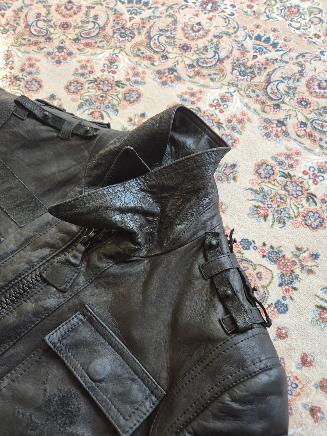 00's 로엔 디어 스킨 레더 블루종 상품이미지2