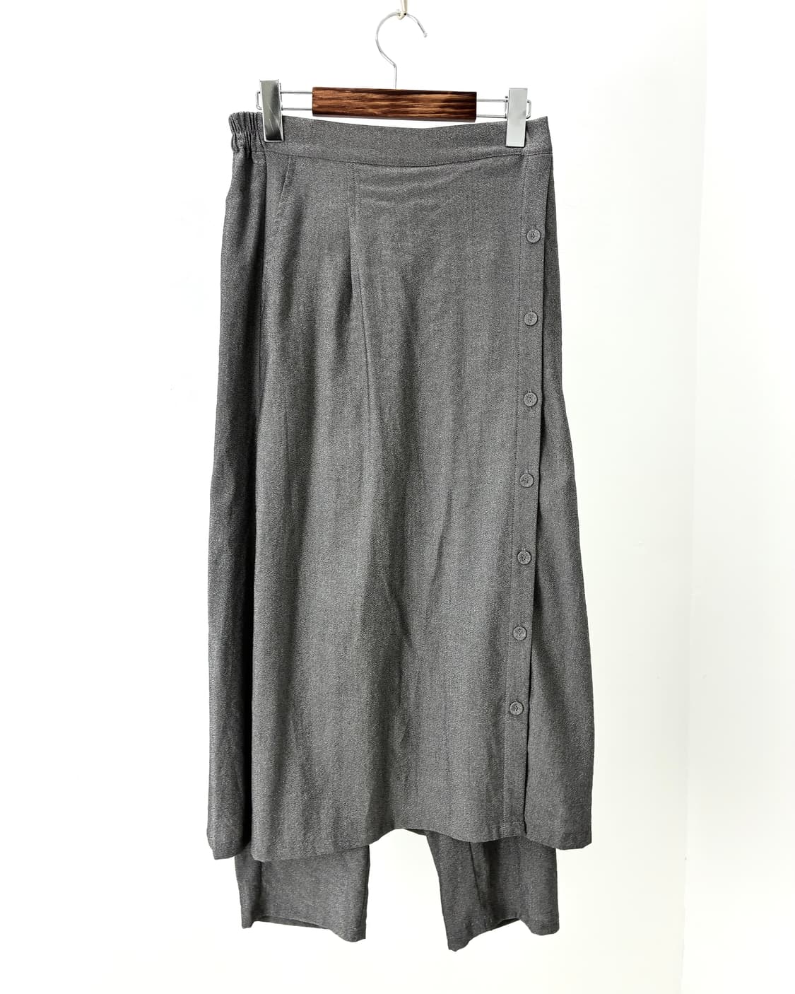 grey button skirtpants 상품이미지1