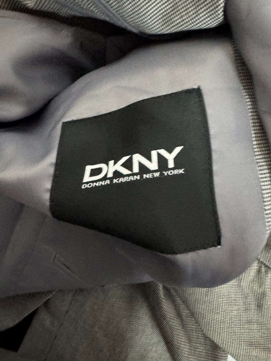 정품 DKNY 디케이앤와이 체크 정장 자켓 상품이미지3