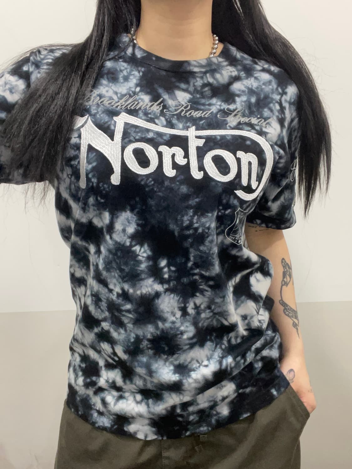 Norton 노튼 타이다이 빅 자수로고 반팔티셔츠 상품이미지1
