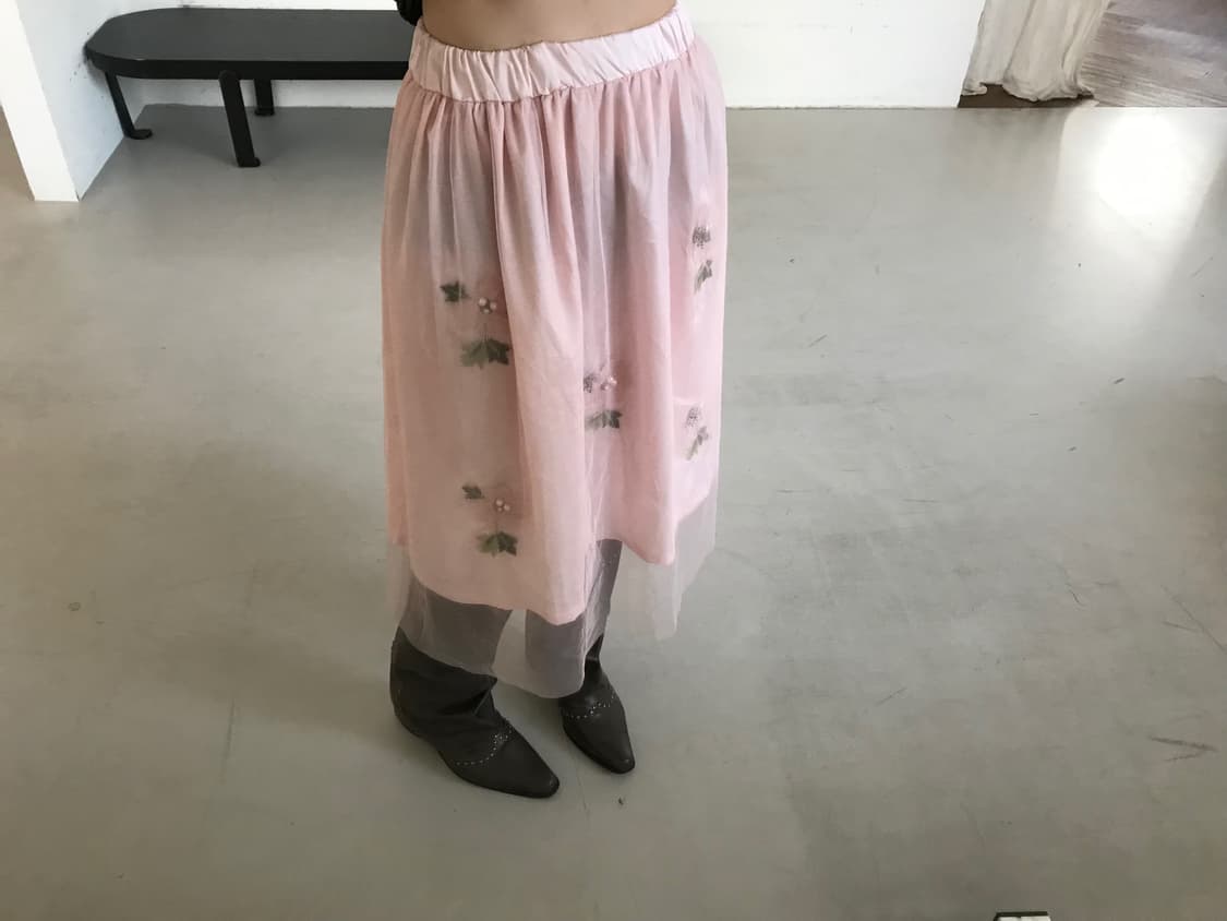 vintage pattern sha skirt 상품이미지2