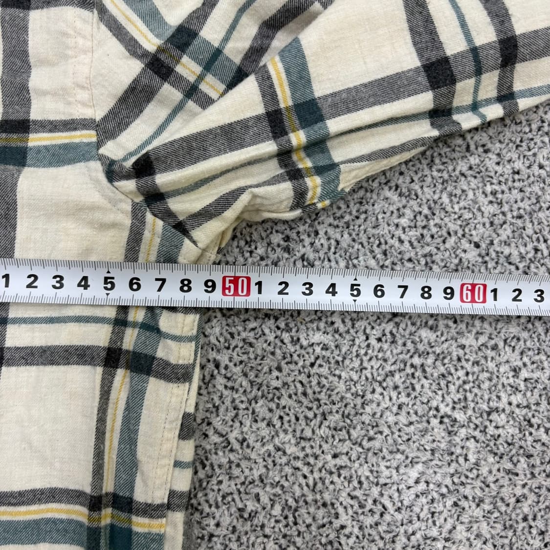 100 란찌 긴팔 체크 셔츠 남방 0330J 상품이미지5