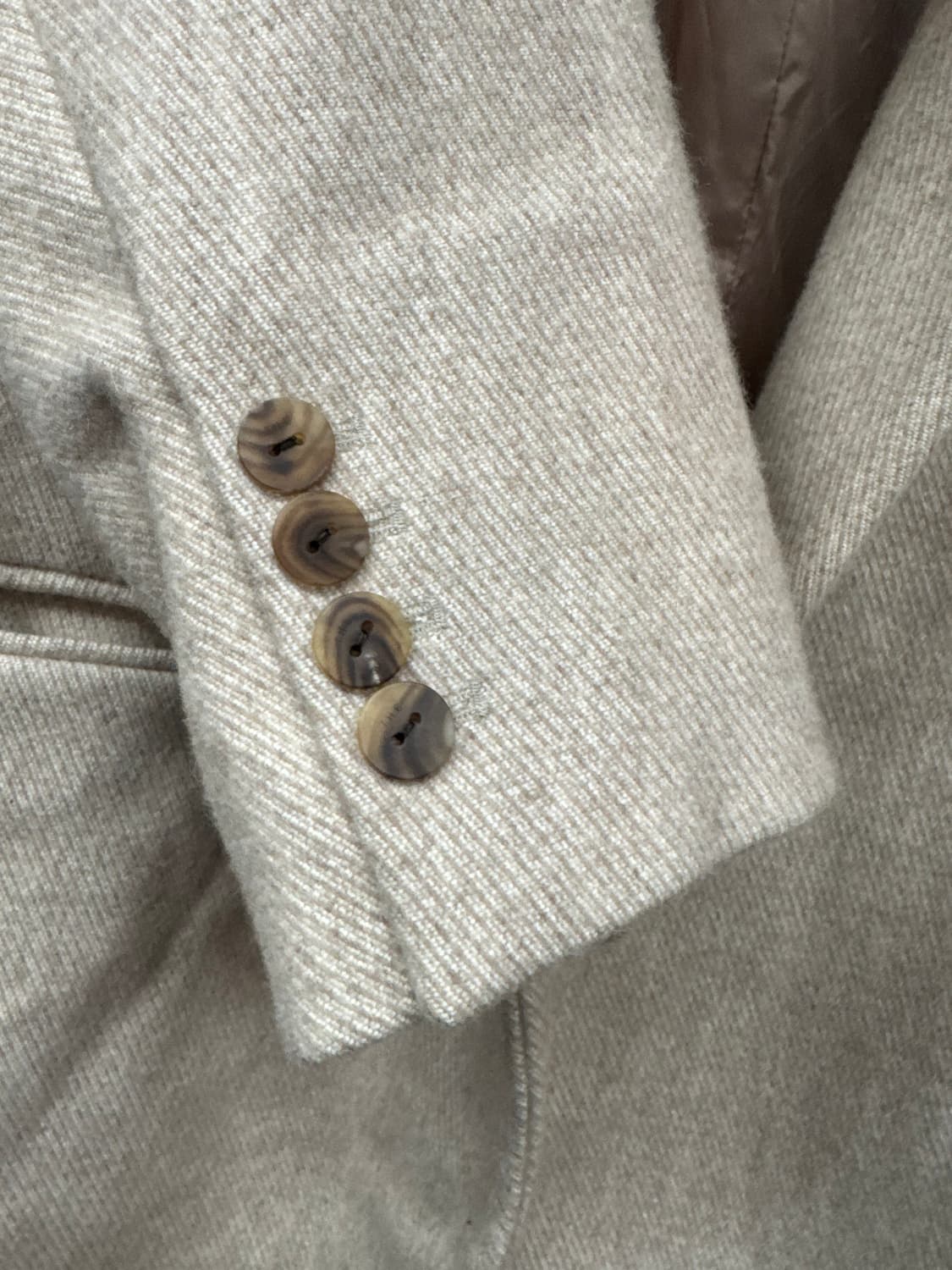 한섬 더 캐시미어 울혼방 헤링본 코트 M 상품이미지3