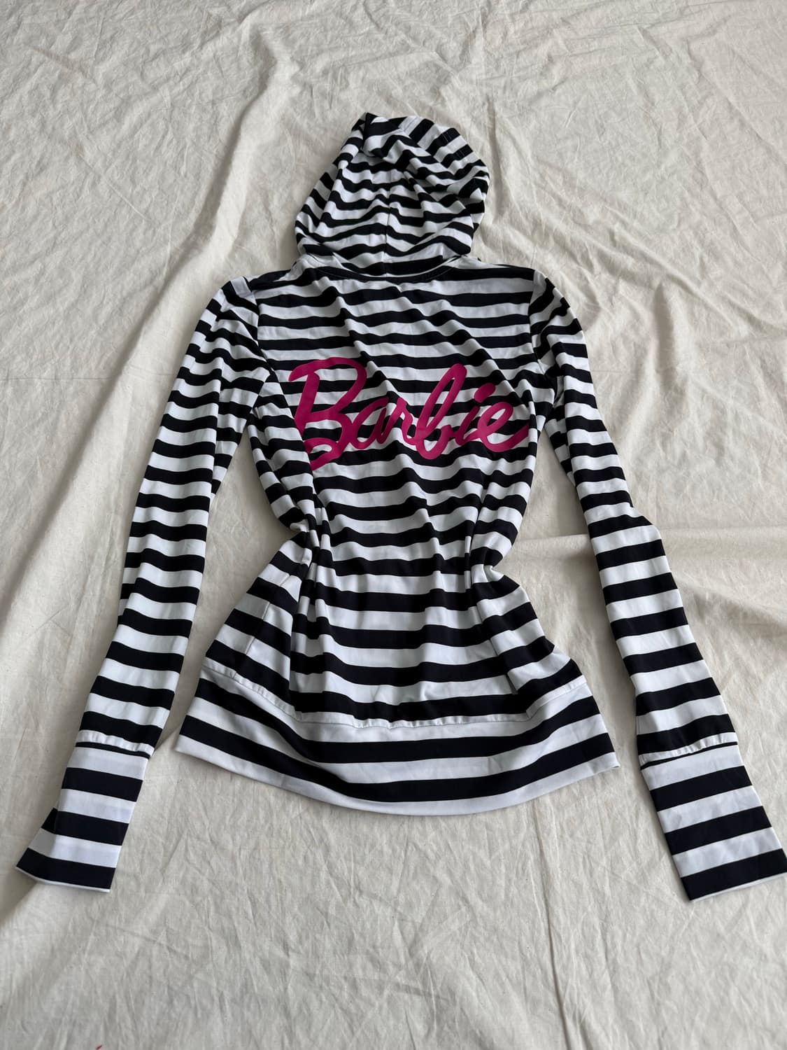 바비 Barbie 단가라 갸루 핸드워머 딱붙 후드집업  상품이미지5