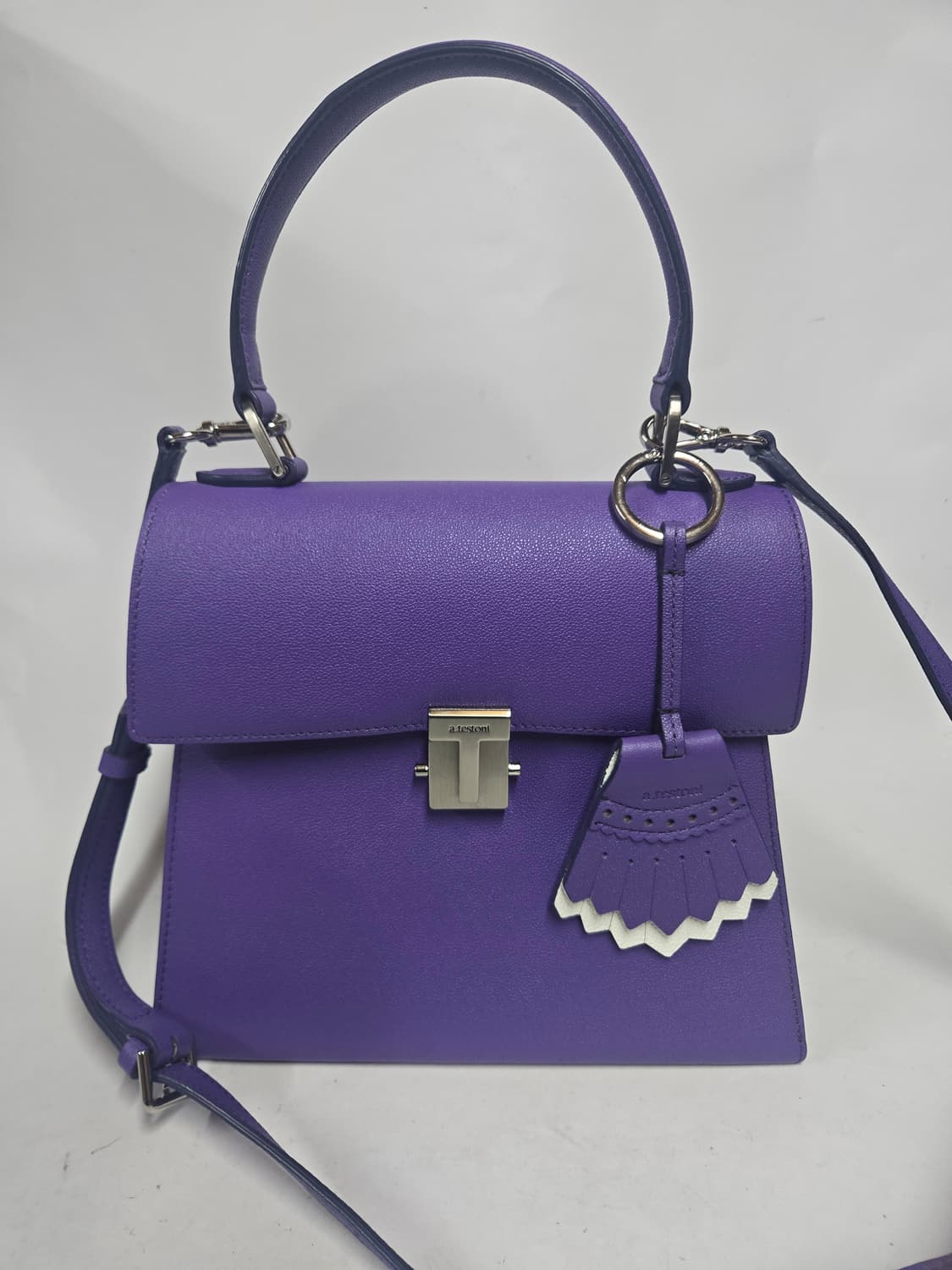 아.테스토니 보라색 사첼백 토트 크로스백 상품이미지1