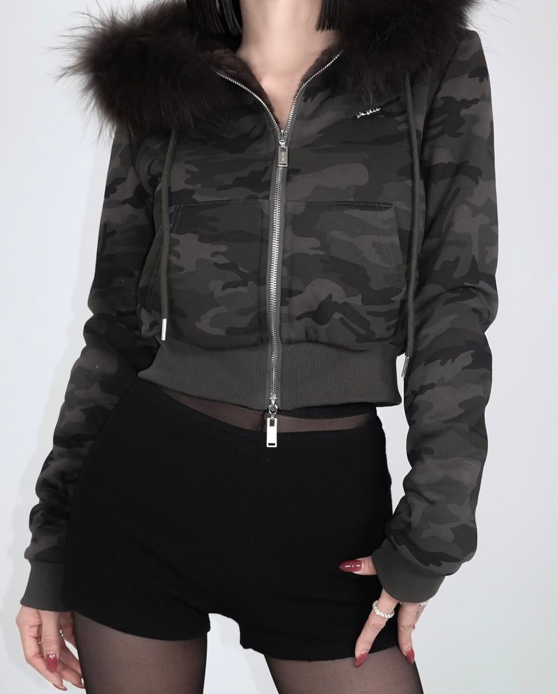 페일제이드 카모 울프죠 후드집업 1사이즈 상품이미지2