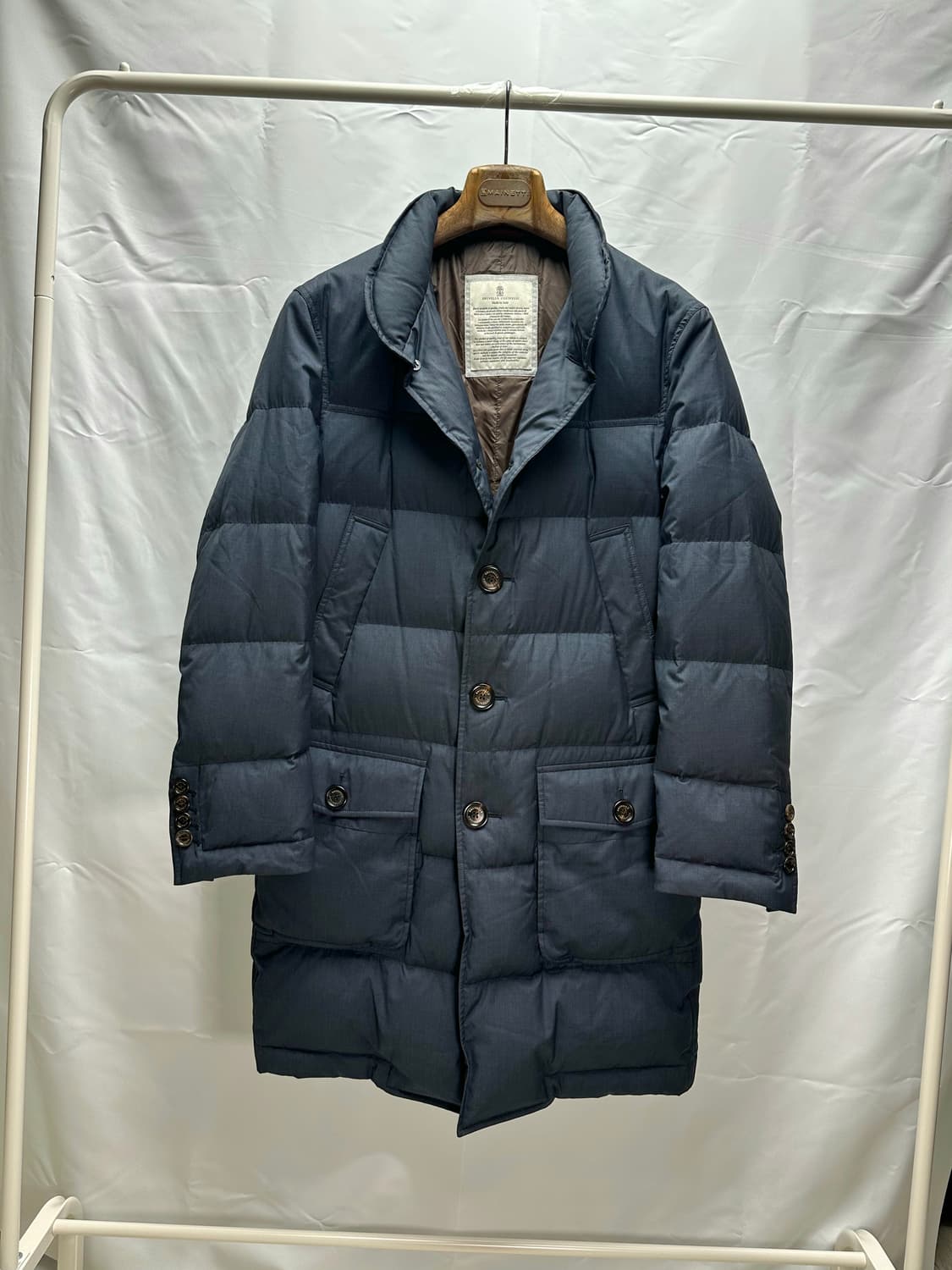 브루넬로쿠치넬리 구스다운 싱글 코트 울 실크 패딩 M(100~105) 상품이미지1