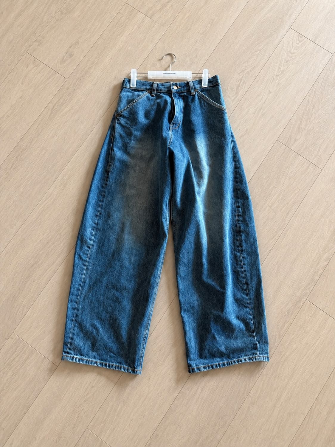 해칭룸 와이드 커브진 블루 2사이즈 상품이미지1