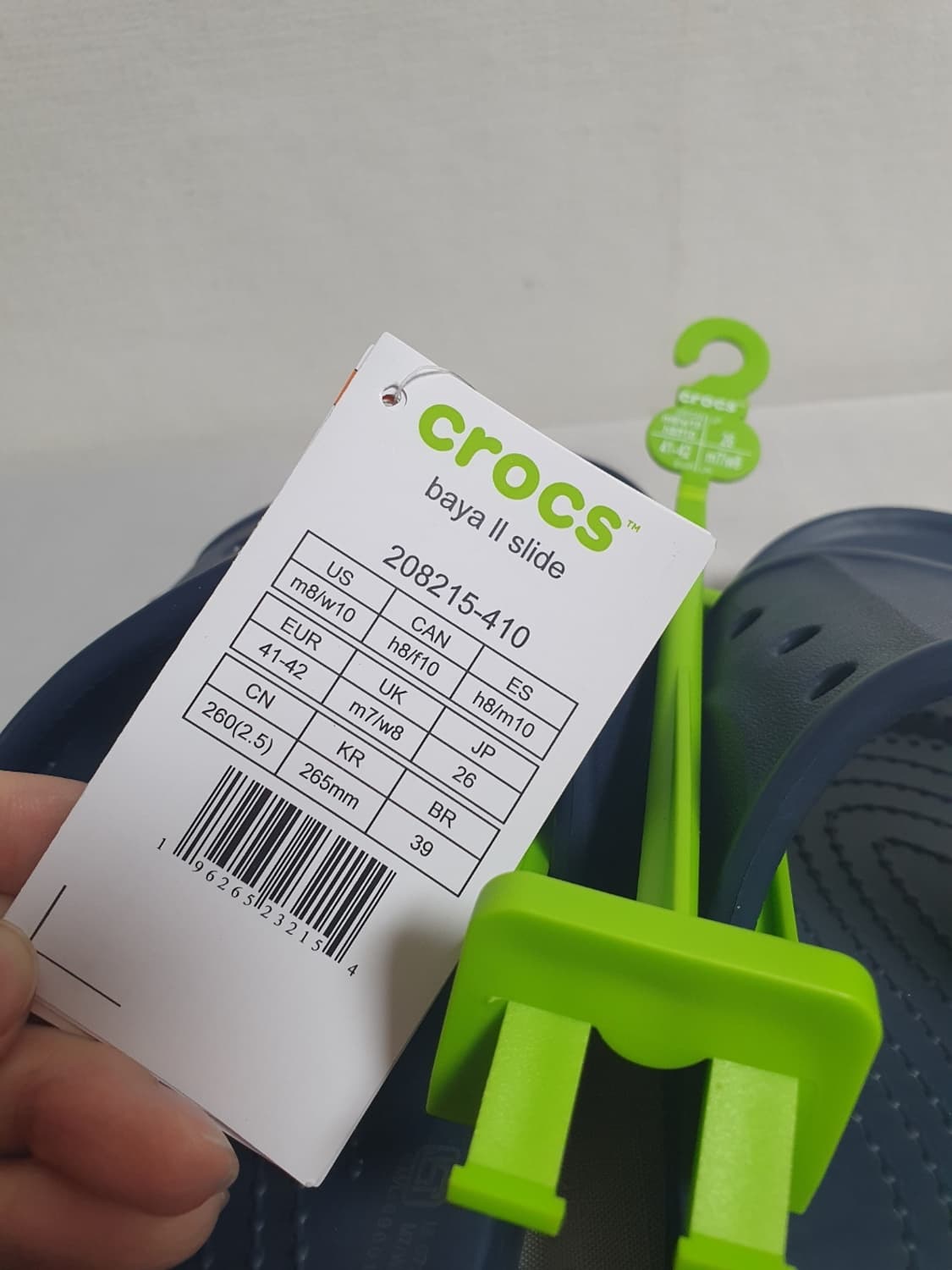 크록스 바야2 슬라이드 네이비 265mm 새상품 슬리퍼 상품이미지6