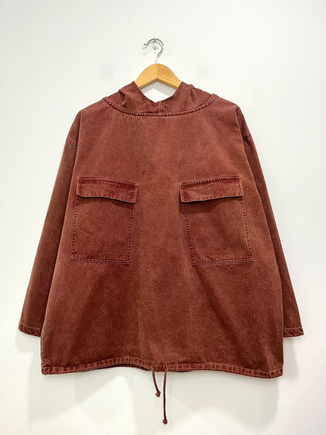 일본 빈티지 카고 피그먼트 후드 아노락 티셔츠 상품이미지1