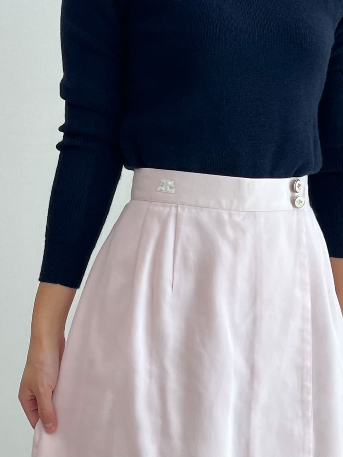 courreges / 꾸레쥬 핑크 치마바지 상품이미지2