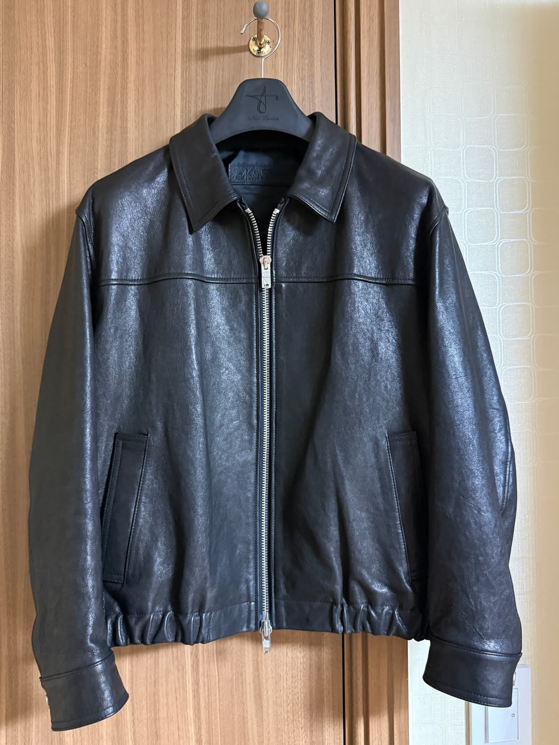 [46]느와르라르메스 세미오버 가죽자켓 상품이미지2