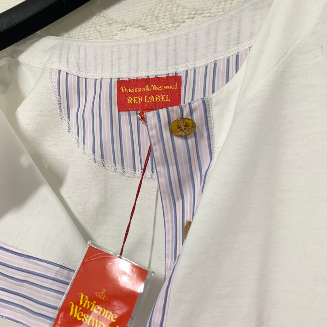 비비안 웨스트우드 화이트 반팔 원피스 상품이미지5