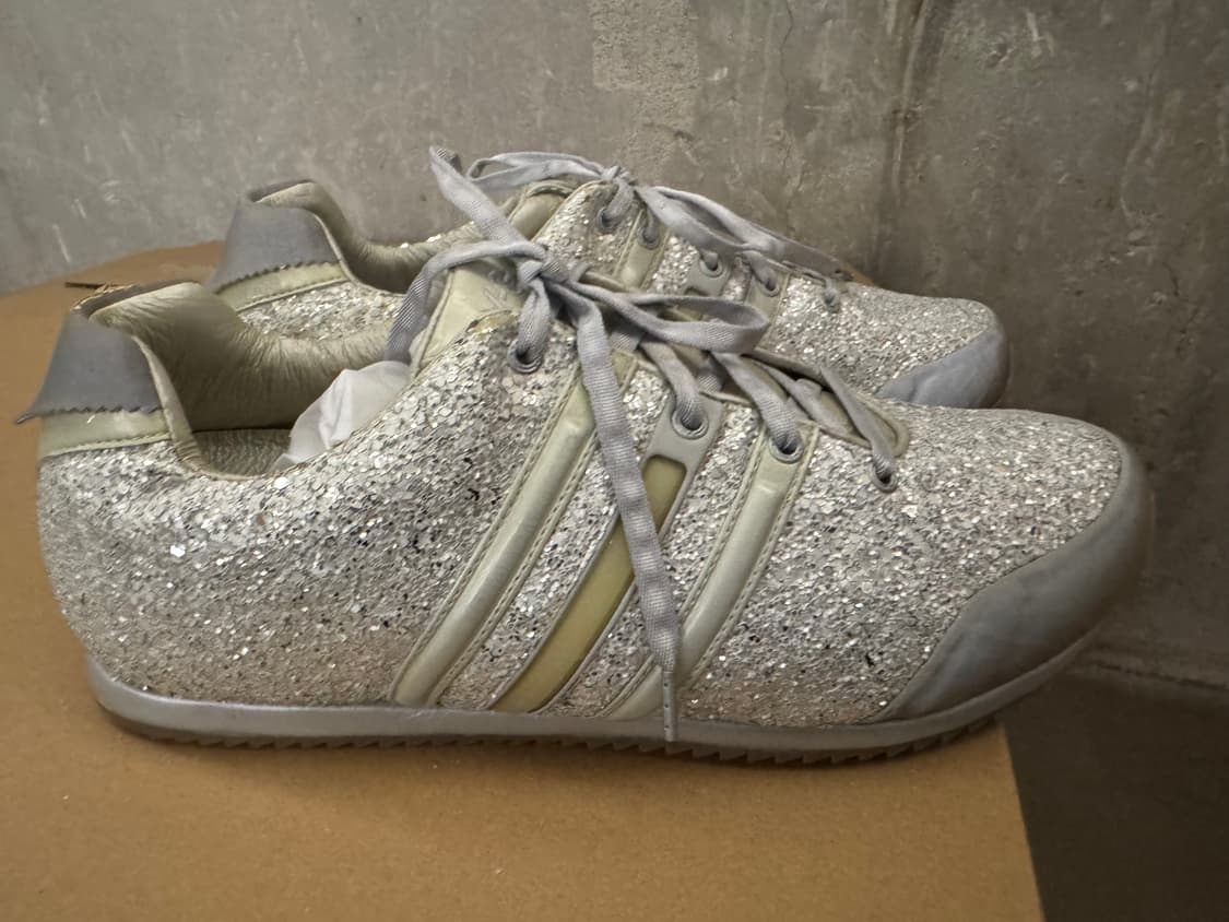[270] Y-3 요지야마모토 실버 글리터 슈즈 쇼피스 상품이미지1