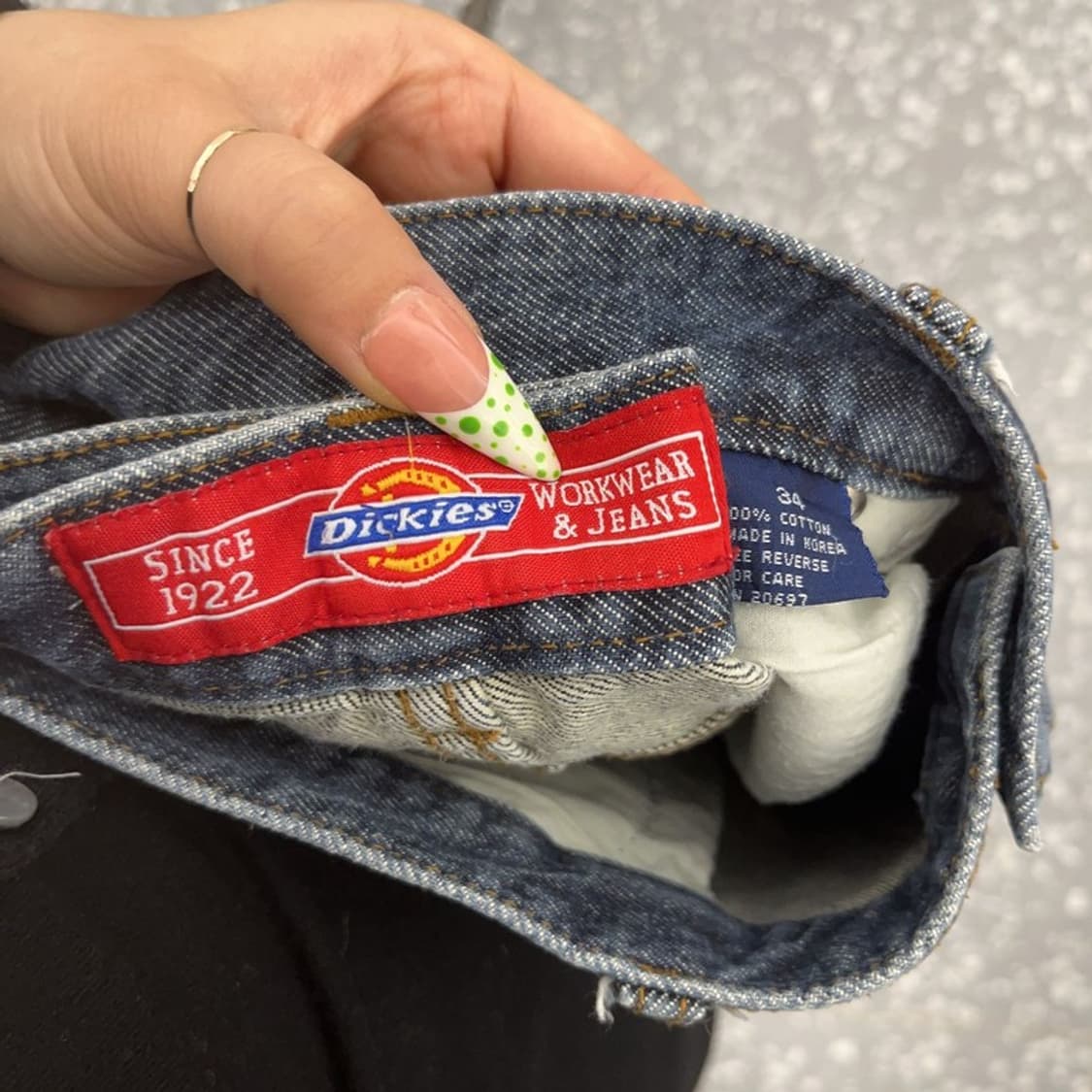 디키즈 올드스쿨 레트로 빈티지 데님팬츠 34인치 C09193 상품이미지6