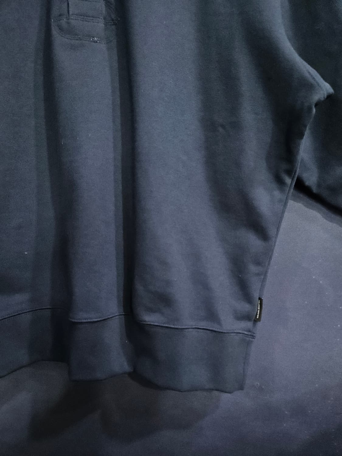 멜란지마스터 네이비컬러 남성 세미오버핏 95 카라 긴팔티셔츠  상품이미지6