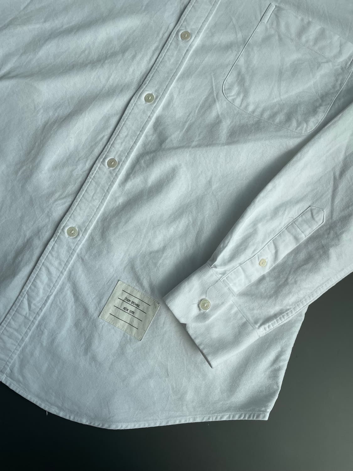 [3] 톰브라운 남성 히든 삼선 포플린 셔츠 상품이미지5