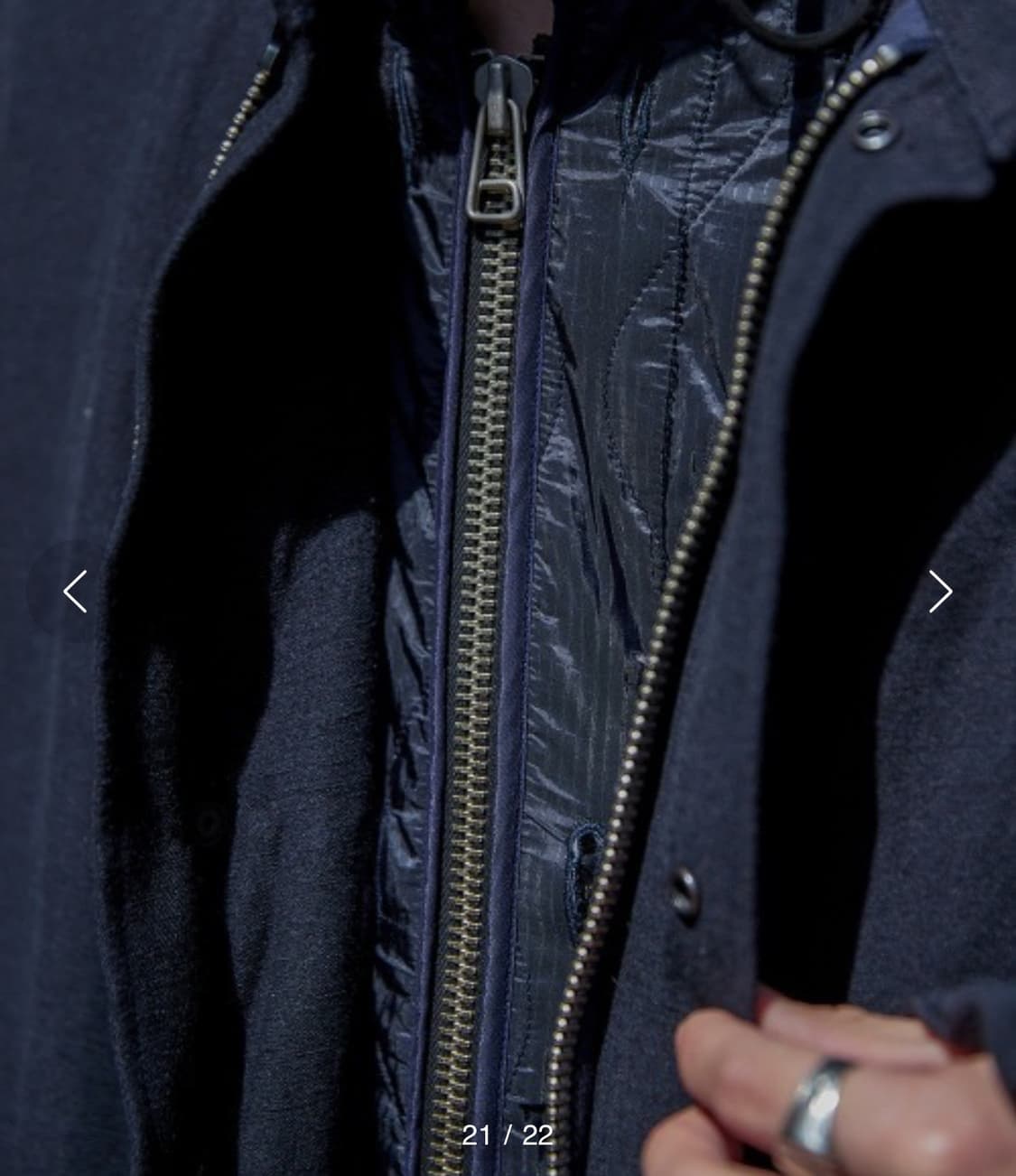 marka wool linen back satin mods parka 상품이미지4