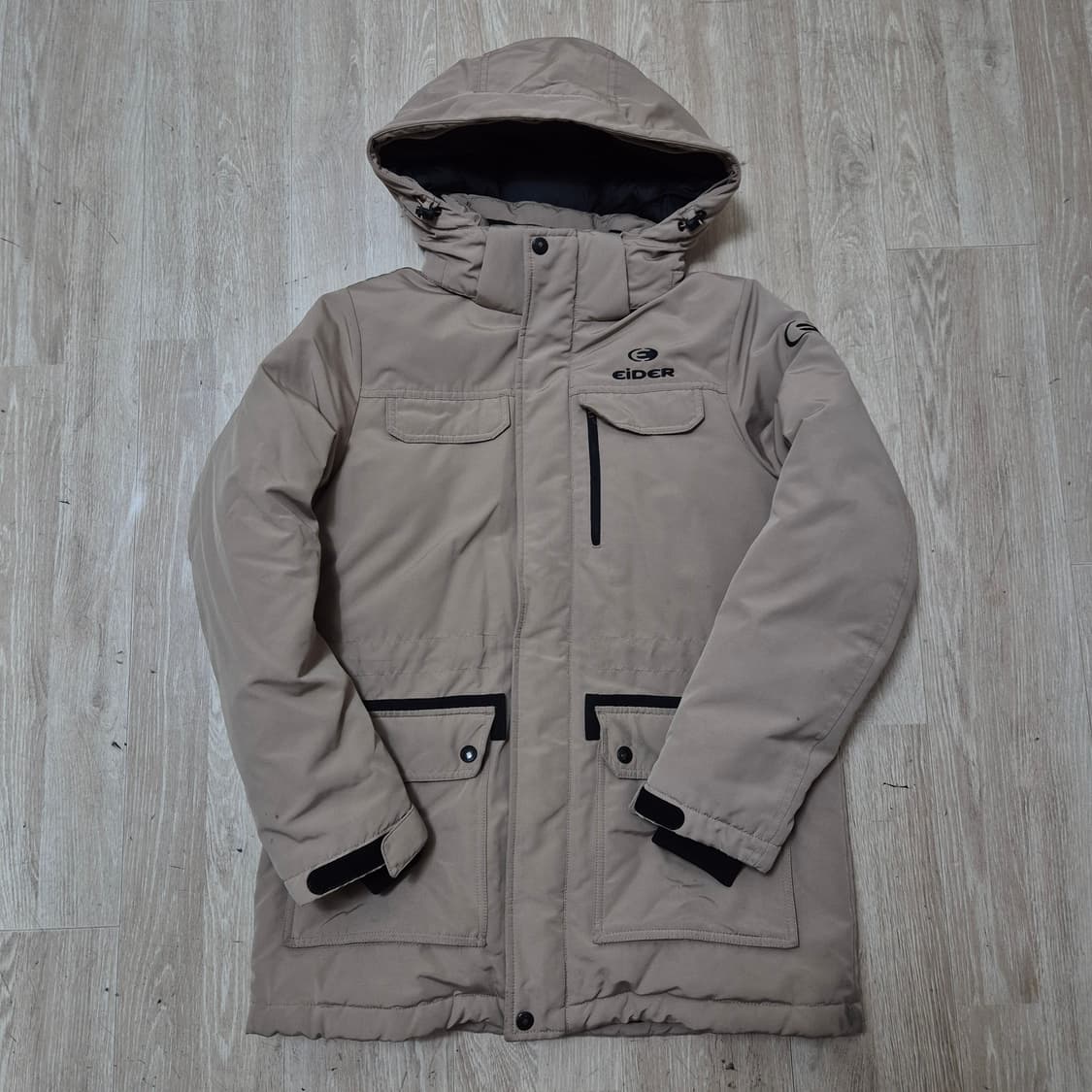 아이더 구스다운 사파리 후드 패딩 자켓 상품이미지1