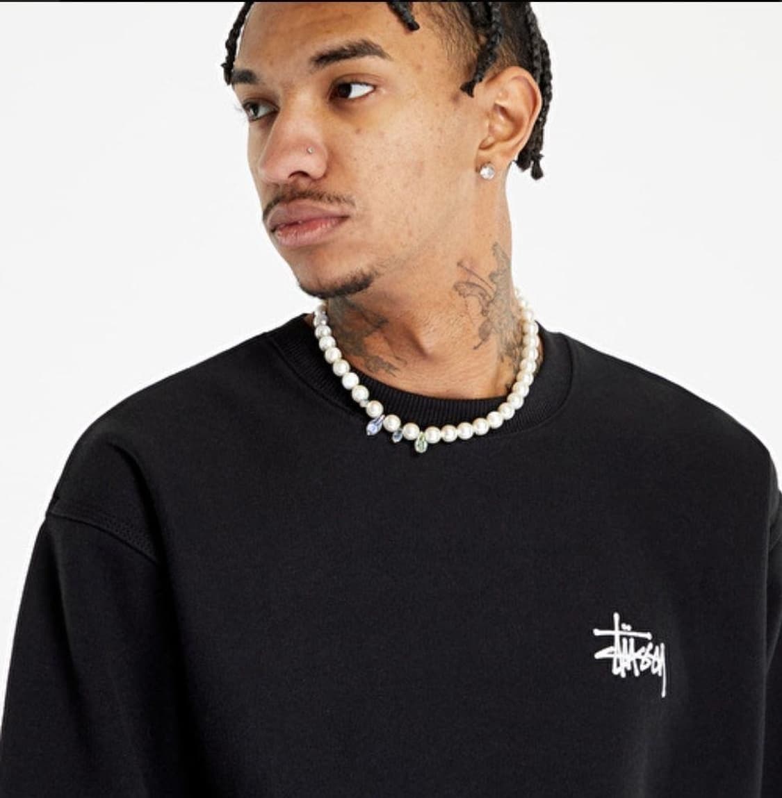 (정품 무료배송)스투시 베이직 맨투맨 상품이미지3