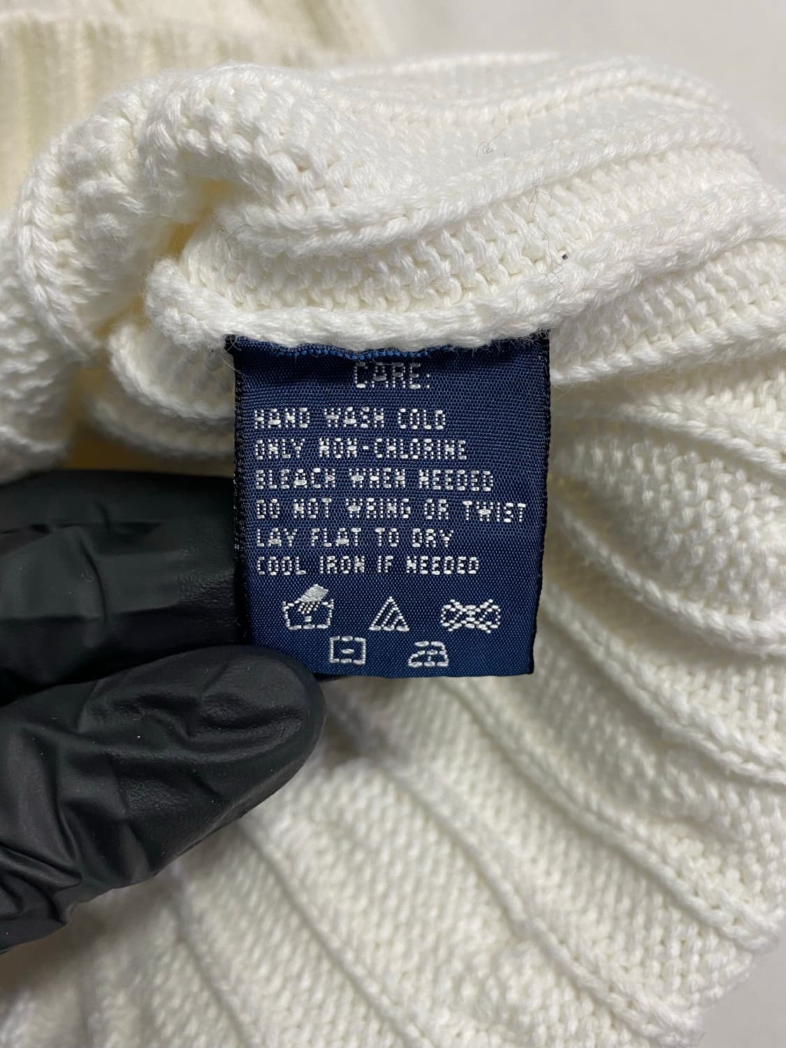 폴로 랄프로렌 화이트 꽈배기 니트 M 상품이미지4