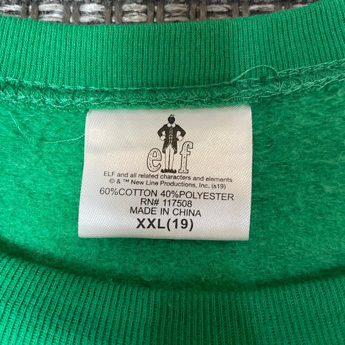 USA 크리스마스 크리스마스 패턴 프린팅 기모 맨투맨 XXL 상품이미지4