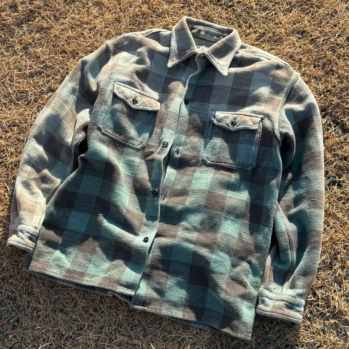 하드페이딩 타탄 체크 셔츠 자켓 상품이미지1