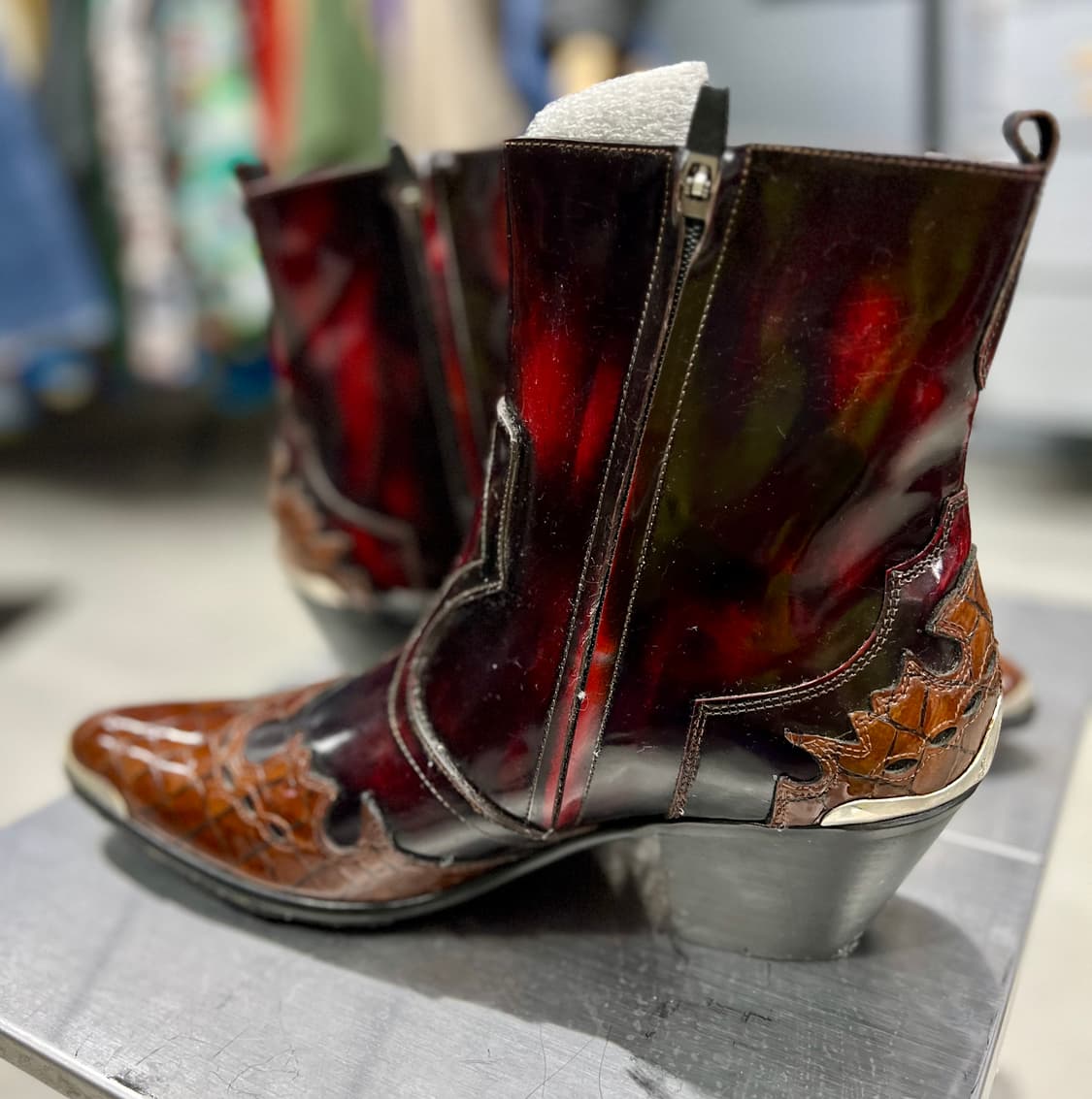 뱀피자주와인 265  웨스턴 부츠 상품이미지5