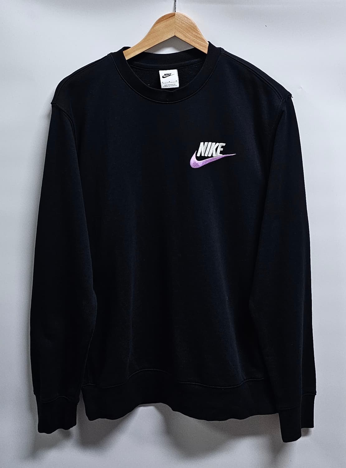 나이키 블랙 스우시 맨투맨 M 상품이미지1