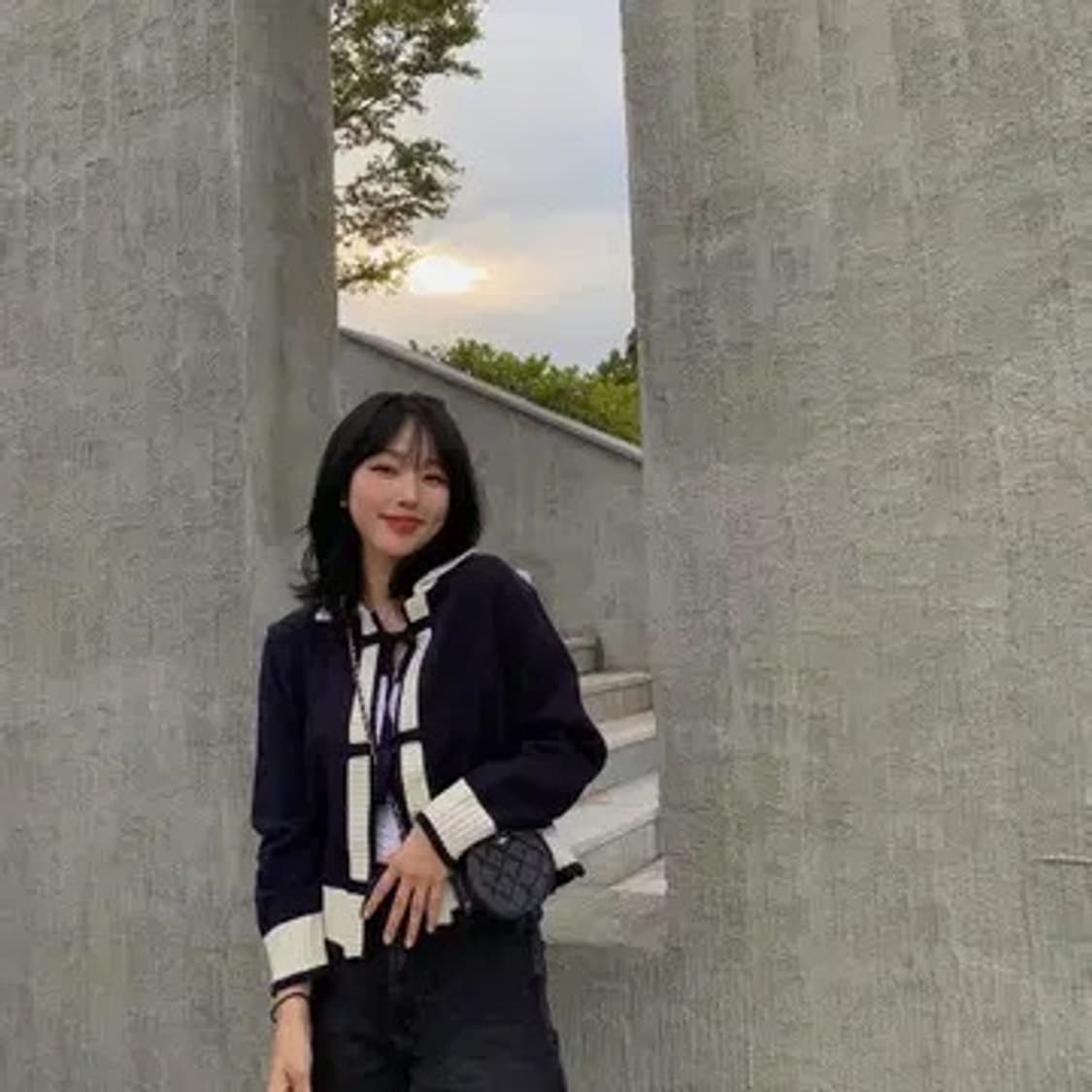 로맨틱크라운 리본가디건 네이비 상품이미지10