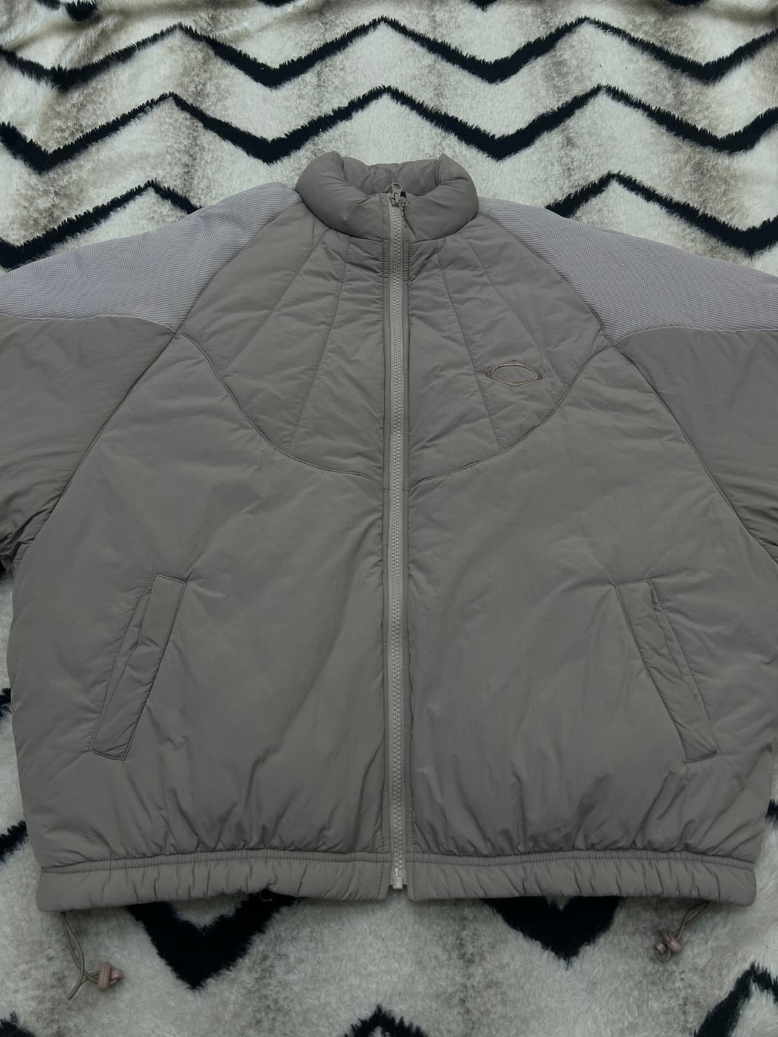 [M]미스치프 롬버스 패딩 자켓/베이지 상품이미지4