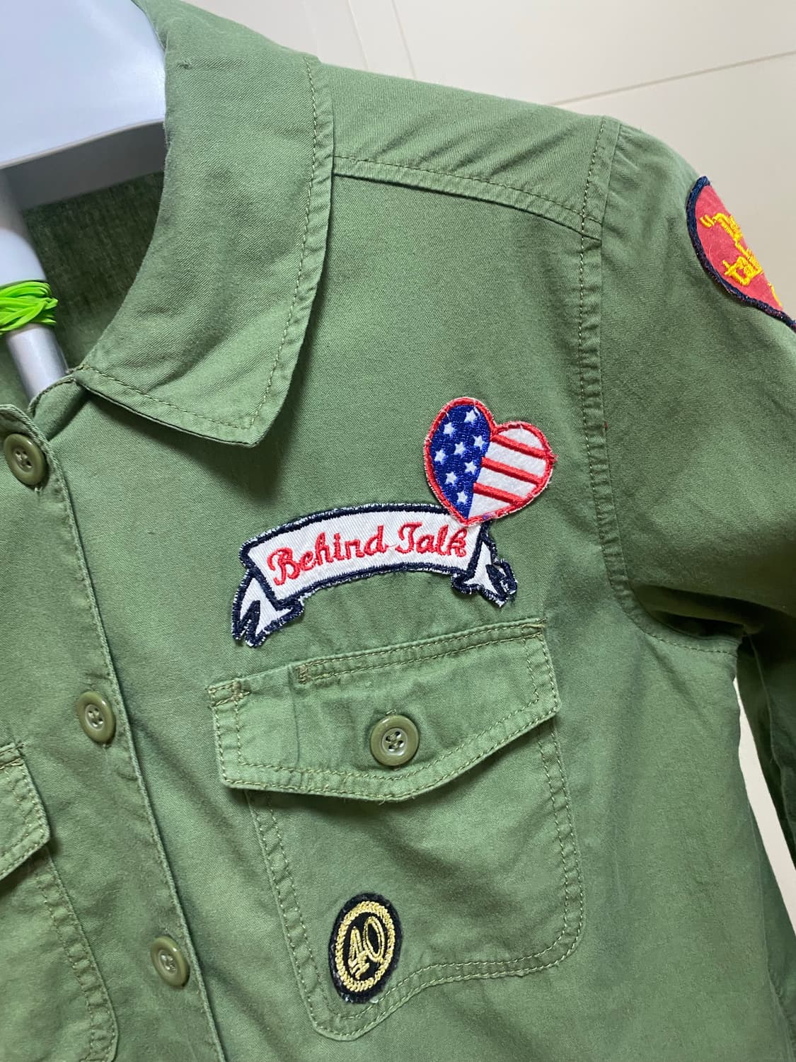 세브라디칼 카키 야상 셔츠 M 상품이미지2