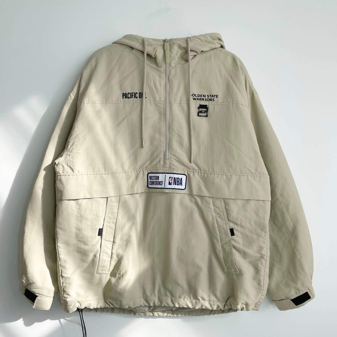 D2 NBA GSW 에코 플리스 하이브리드 패딩 아노락 M사이즈 상품이미지1