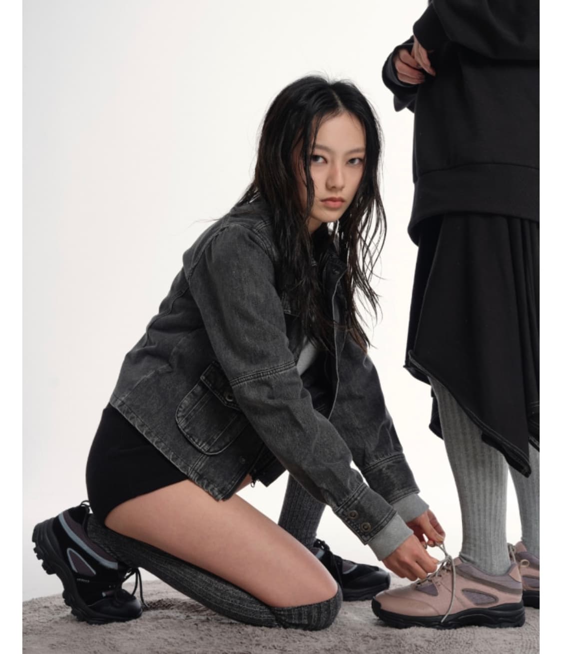 애즈온 탄 데님 자켓 상품이미지5