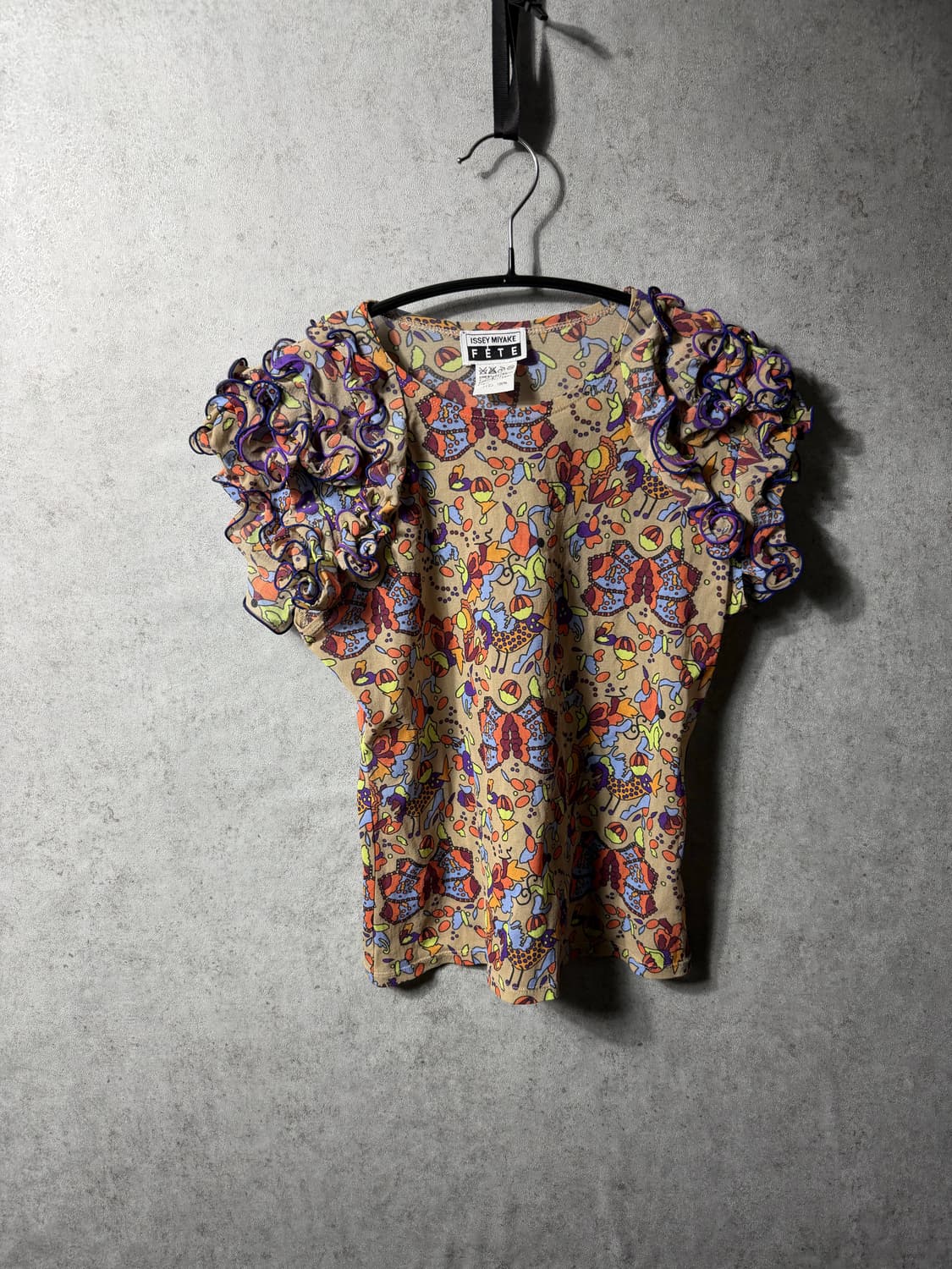 이세이미어케 페테 빈티지 프릴 반팔 티셔츠 상품이미지2