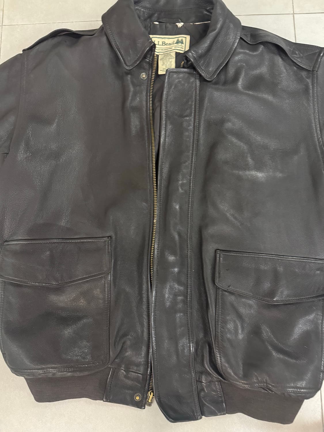 90’s 빈티지 L.L Bean 염소가죽 A2 자켓 XL 상품이미지5