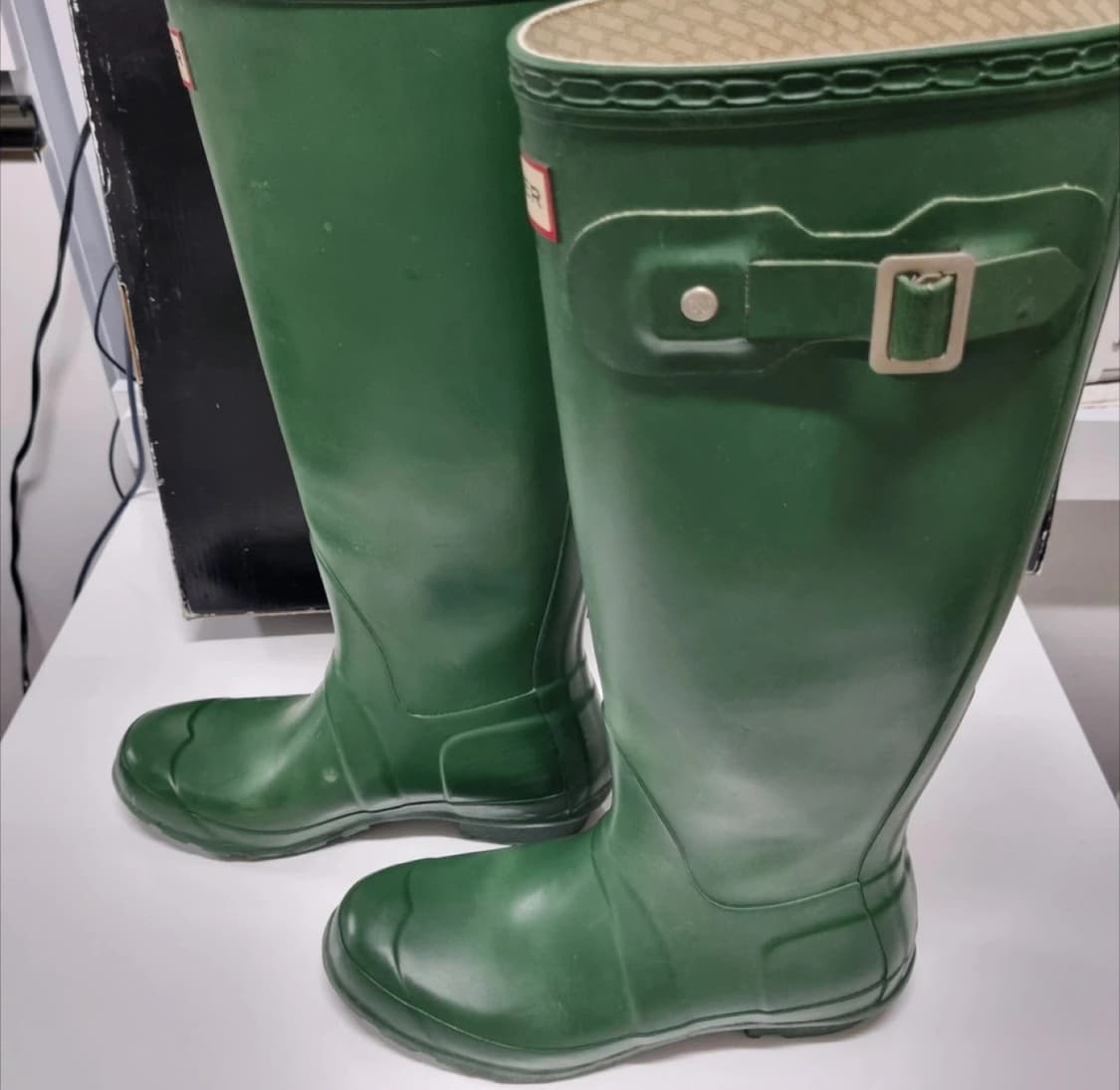 헌터 롱 레인부츠 다크 그린 UK4 235-240 (37) 상품이미지2