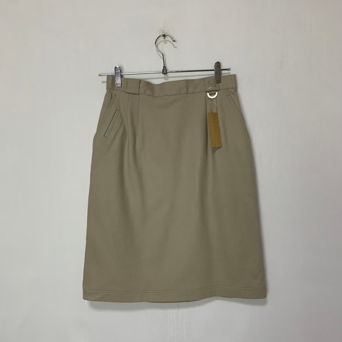 크리스찬 디올 스포츠 빈티지 트임 미디 스커트 그레이 아이보리 L 상품이미지1