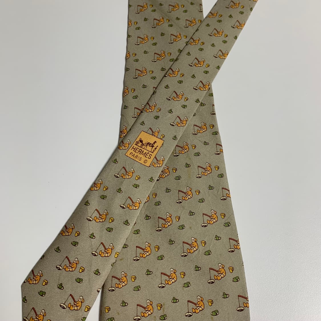 에르메스(HERMES) 명품 빈티지넥타이 A등급 9.2cm 100실크 상품이미지4