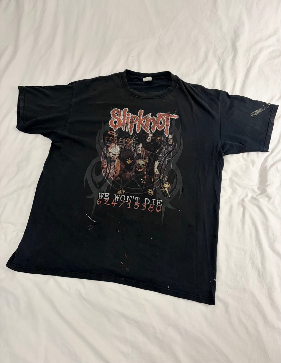 [2XL] 빈티지 00‘s Slipknot 슬립낫 밴드 티셔츠 상품이미지1