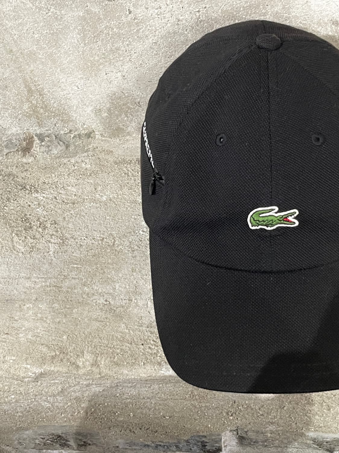 슈프림 x 라코스테 블랙 피케 6 패널 볼캡 상품이미지6
